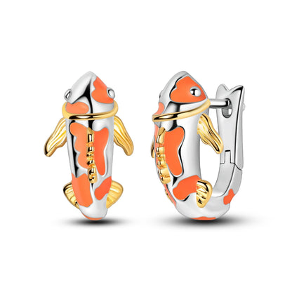 Orecchini a cerchio originali in argento 925 con stella, luna, trifoglio e farfalla con zirconi, perfetti per la creazione di gioielli e come regali di nozze per donne e ragazze.