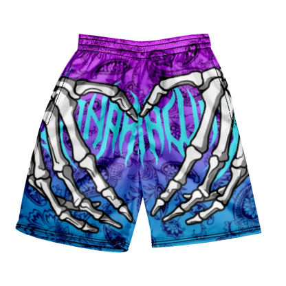 Pantaloncini da spiaggia classici estivi 2024 con teschio, nuovi modelli alla moda con stampa di mano scheletrica, pantaloncini da palestra per uomo e donna, ad asciugatura rapida, pantaloncini da ghiaccio.