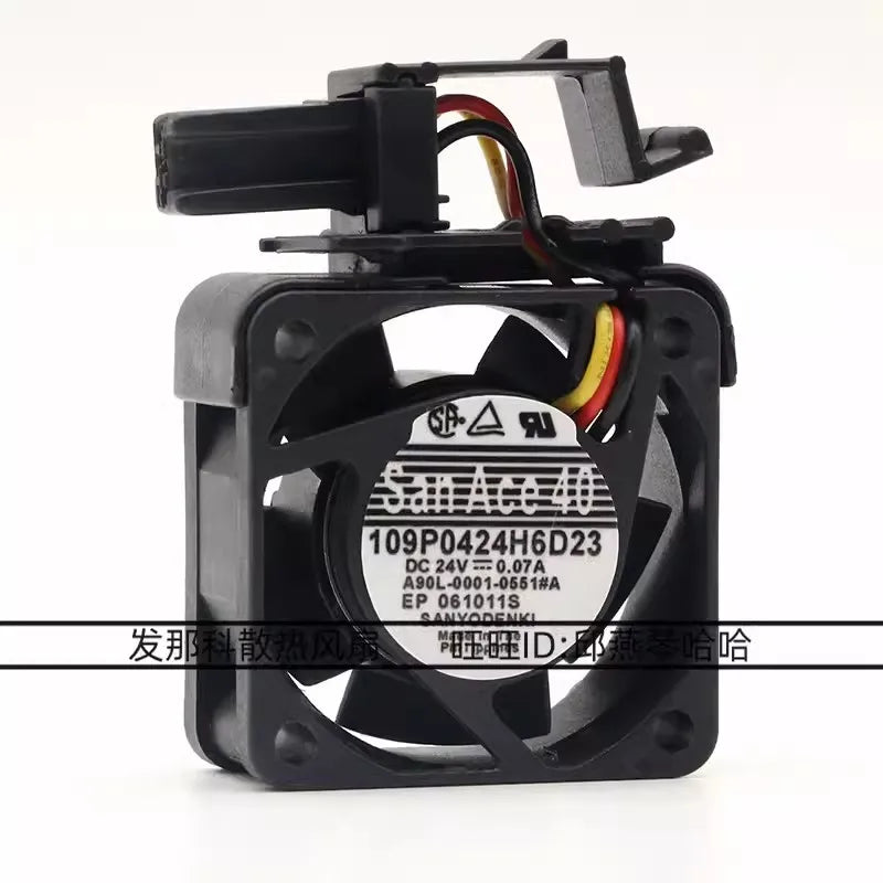 Nuova ventola di raffreddamento per Sanyo A90L-0001-0551#A 109P0424H6D23 DC 24V 0.07A Fanuc Fan
