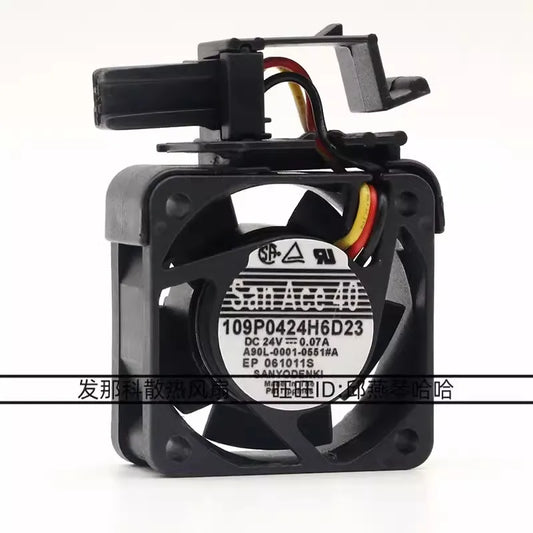 Nuova ventola di raffreddamento per Sanyo A90L-0001-0551#A 109P0424H6D23 DC 24V 0.07A Fanuc Fan