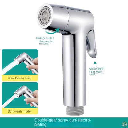 Two Modes Bidet Shower Sprinkler High pressure Gun Pressurized Nozzle Women's Bathroom Toilet Flushing Companion Accessories