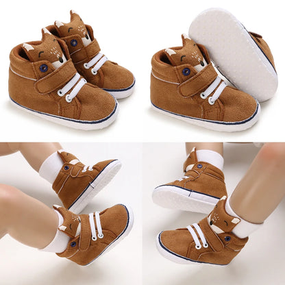 Nuove scarpe marroni per battesimo, scarpe da passeggio per bambini, suola morbida, scarpe da ginnastica per neonati, compleanno, bambini e ragazzi.