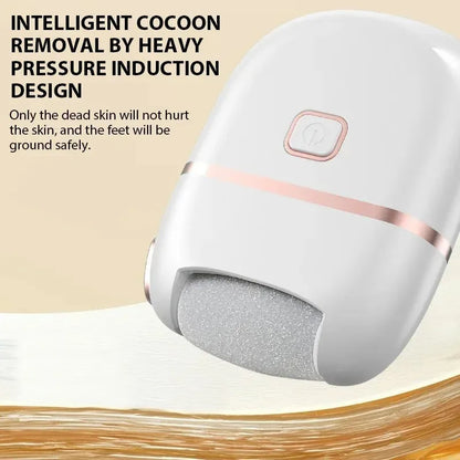 Portable Pedicure Machine Electric Foot Callus Remover, Type-C Rechargeable 2 Speed Heel Dead Skin Grinder for Soft Smooth Feet