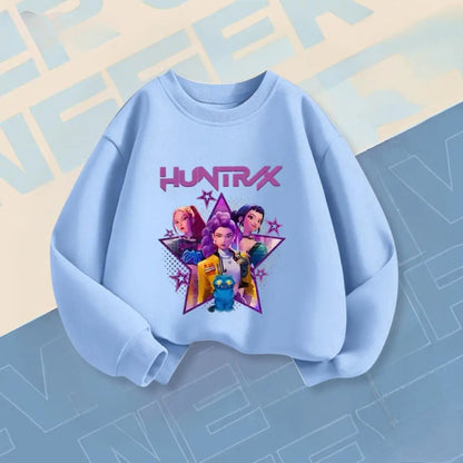 Felpe alla moda KPop Demon Hunters per bambini e bambine dai 6 mesi ai 7 anni, a maniche lunghe, con scollo a O, abbigliamento per bambini