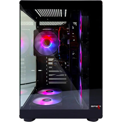 PC da gaming – i5-14400F, RTX 5050 8GB con tripla ventola, 32GB DDR5, SSD NVMe da 1TB a 3300MB/s, alimentatore da 600W, case ARGB con 6 ventole ARGB e telecomando.
