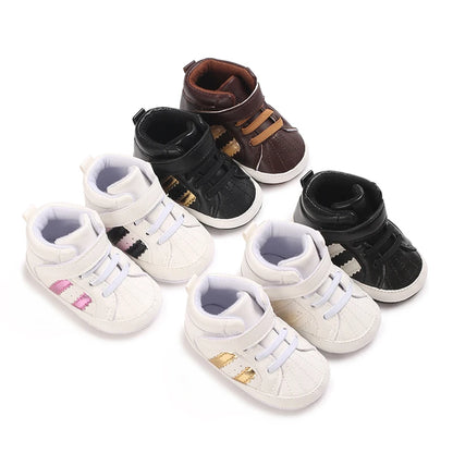 Scarpe bianche per neonati, casual, alla moda, per battesimo, primi passi, scarpe da gentiluomo per neonato, sneakers
