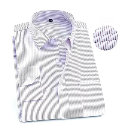 Camicia stampata da uomo, casual, a maniche lunghe, slim fit, da uomo, per lavoro, sociale, abbigliamento di marca, morbida e confortevole KOACUS