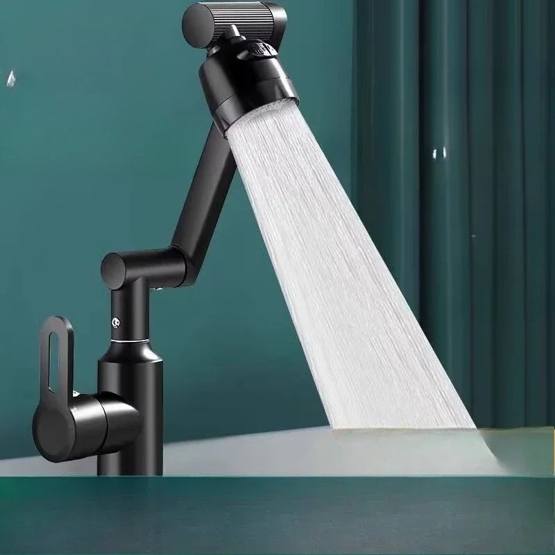 Universal Dual-Function Robotic Arm Kitchen Sink Faucet Hot/Cold Water Mixing Valve Bathroom Basin Tap