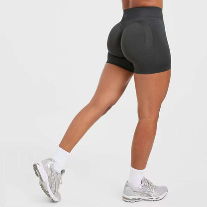 New Yoga Shorts Woman High Stretchy Seamless Slimshorts Quick-dry Skinny Butt Liftting Fitness Running Solid Sports Leggings