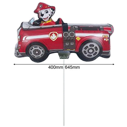 Paw Patrol Themed Balloon Cartoon police cars Fire engines Dog for Children's Birthday Party Decoration Supplies Gift Toys