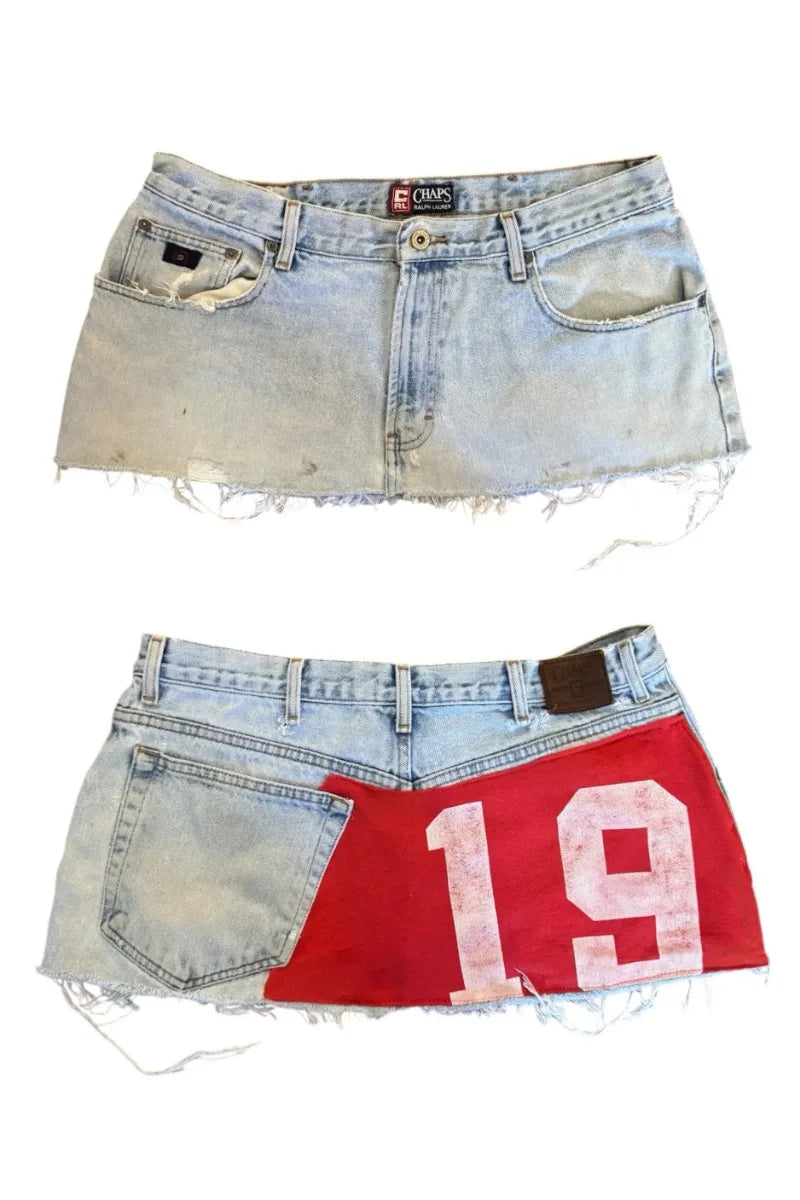 Denim shorts y2k vintage loose cloud pattern pocket printed skateboard jeans jeans short men hip hop streetwear