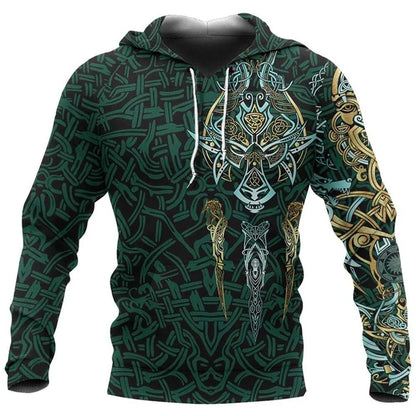 Felpe da uomo 2024 con motivo tatuaggio aquila vichingo, stampa 3D, moda casual, Harajuku, hip hop, autunno e inverno, oversize.
