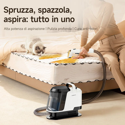 Uwant Y100 18KPa Carpet Cleaner Spray Brush Suction Portable Clean Machine for Sofa Car Shoe Pet Hair Odor Removal Self-Cleaning