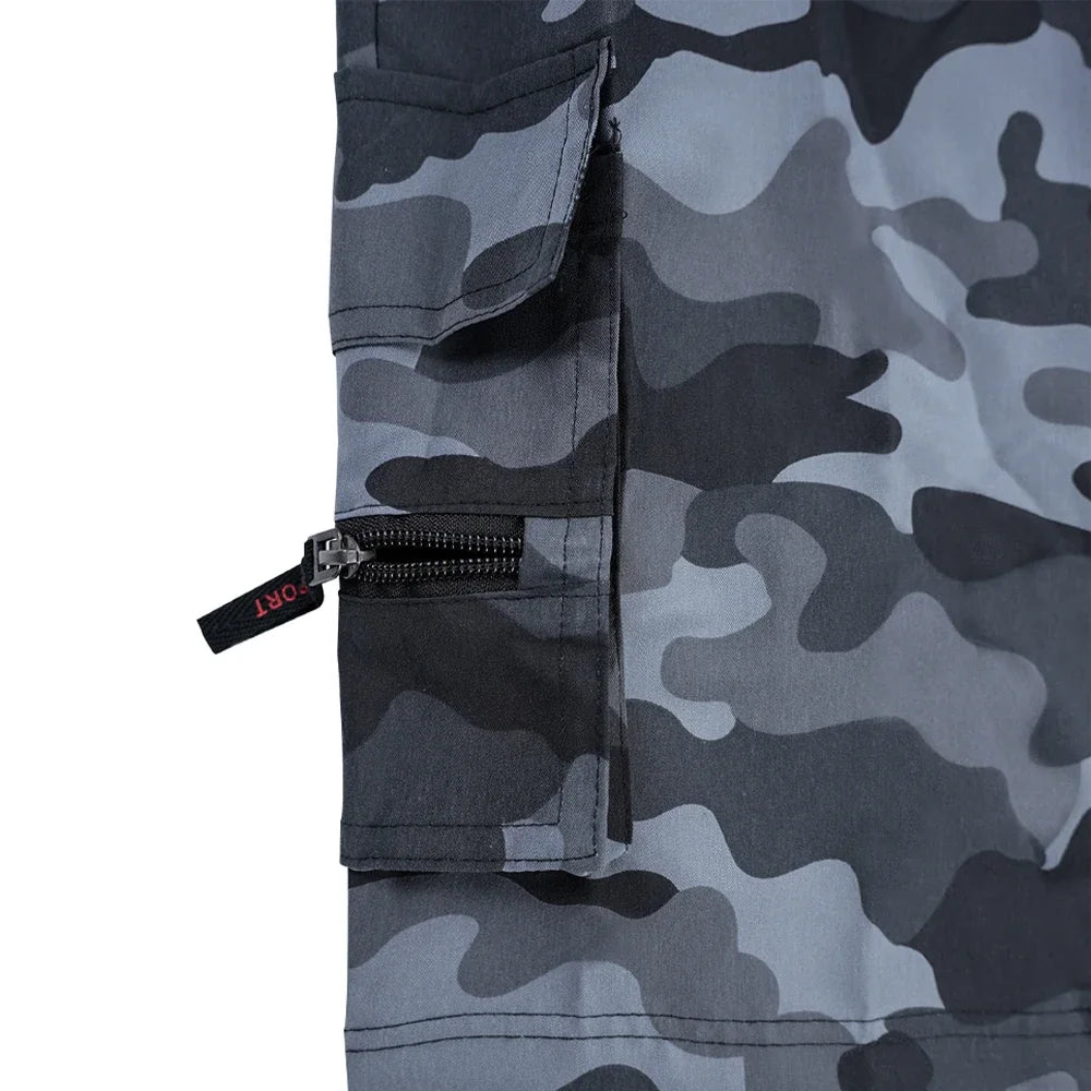 Pantaloncini tattici da uomo Delta Core Cargos con simbolo geometrico, tessuto elasticizzato in quattro direzioni, tasca di sicurezza nascosta, elastico in vita per palestra e fitness.