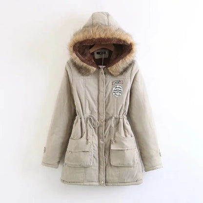 Johnature New Parkas Female Women Winter Hooded Coat Thickening Cotton Winter Jacket Womens Warm Parkas for Women Winter