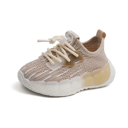 2024 Nuove scarpe primaverili per bambini, suola leggera, traspiranti, scarpe sportive per bambini, morbide, da esterno, da tennis, alla moda, per bambine e bambini, sneakers 15-25