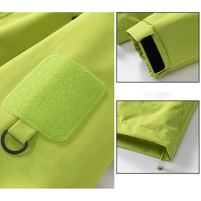 Giacca softshell impermeabile da donna, per escursionismo, campeggio, arrampicata, trekking, giacca con cappuccio, giacca a vento, casual, sportiva, impermeabile