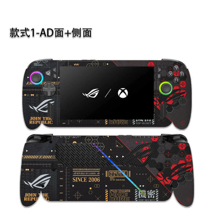 Pellicola protettiva pretagliata 1x Parte superiore + 1x Parte posteriore + Lati per Asus ROG XBOX ALLY X 7" Gen 2025 2024 2023