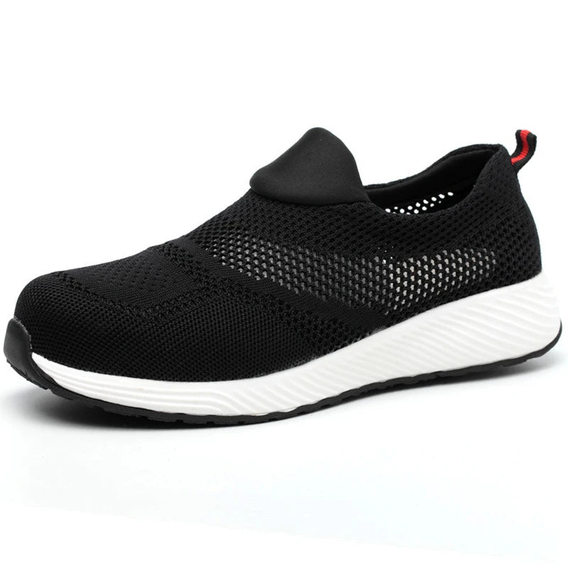 Moda 2024 Stivali da lavoro antinfortunistici da uomo Anti-schiacciamento Anti-perforazione Scarpe da lavoro alte antinfortunistiche Stivali da lavoro indistruttibili da uomo
