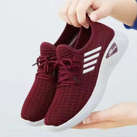 Scarpe da corsa da donna, scarpe da ginnastica per adulti, scarpe a rete, scarpe da ginnastica comode e morbide da donna, scarpe casual traspiranti