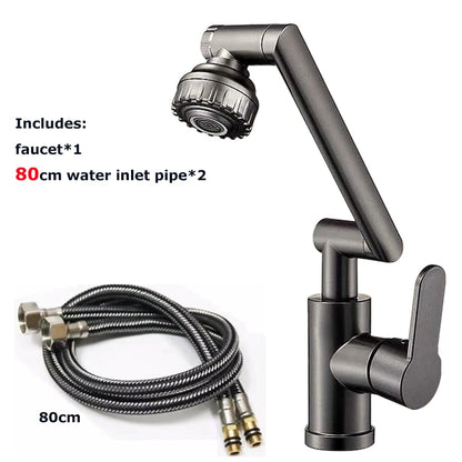 Universal Dual-Function Robotic Arm Kitchen Sink Faucet Hot/Cold Water Mixing Valve Bathroom Basin Tap