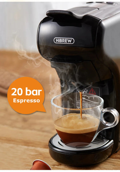 Macchina per caffè HiBREW 19 bar 4 in 1 calda e fredda capsule multiple espresso Cafetera Pod Coffee Maker Dolce Milk Nexpresso Powder H1A