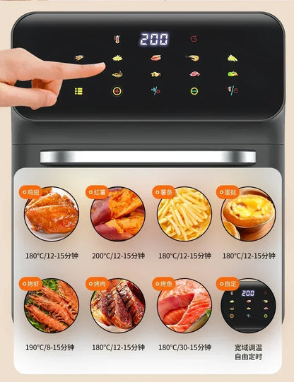 Nuovo mini forno elettrico domestico da 220 V con vaporiera e microonde, macchina monoblocco per cuocere, arrostire e cuocere a vapore.