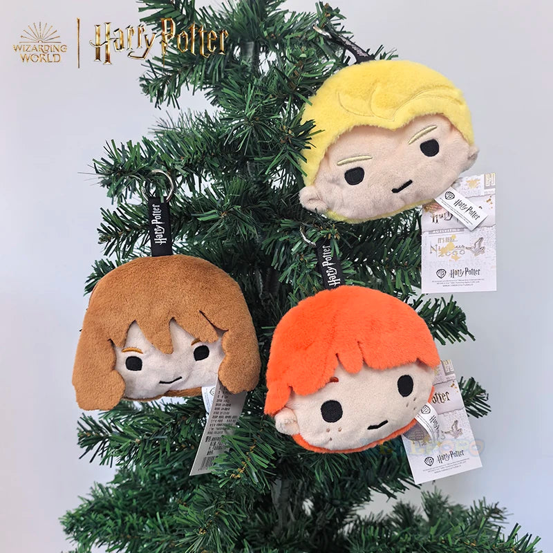 12cm Harry Potter Hanging Purses Christmas Tree Decor Cartoon Hermione Malfoy Ron Drop Ornaments