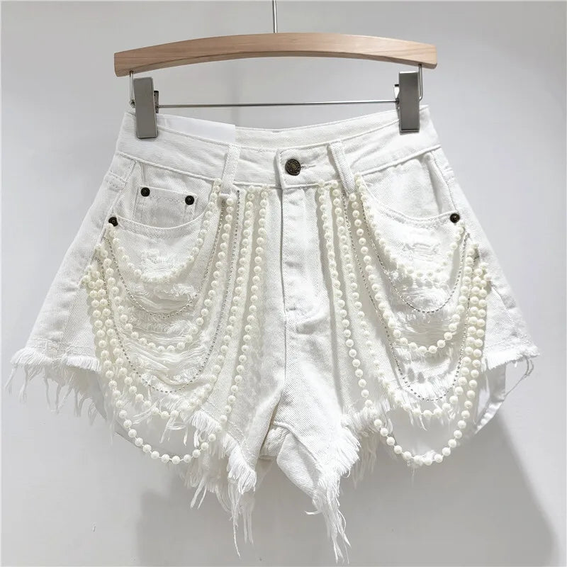 DEAT women's jeans high waist straight wide leg denim pants 2026 new fashion summer