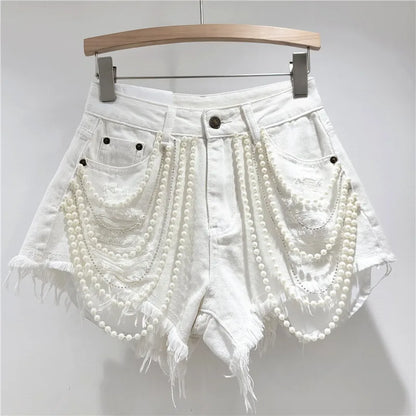 DEAT women's jeans high waist straight wide leg denim pants 2026 new fashion summer