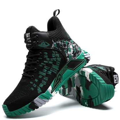 Moda 2024 Stivali da lavoro antinfortunistici da uomo Anti-schiacciamento Anti-perforazione Scarpe da lavoro alte antinfortunistiche Stivali da lavoro indistruttibili da uomo