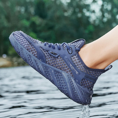 Scarpe da ginnastica da uomo alla moda, scarpe da corsa leggere, scarpe da ginnastica estive 2025 in mesh di marca, scarpe casual traspiranti, comode scarpe da tennis da uomo