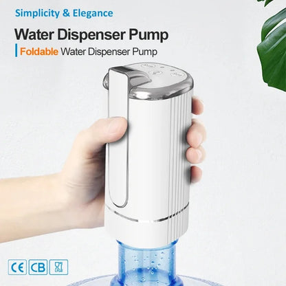 Distributore d'acqua Pompa per acqua Pompa per bottiglia elettrica Mini pompa per acqua portatile USB Pieghevole Distributore d'acqua automatico per uso domestico