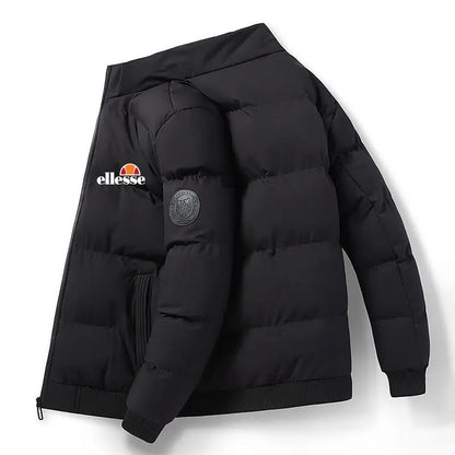 2025 new business fashion trend versatile Men's Korean Style Zipper Jacket Casual pilot coat Scarf collar slim