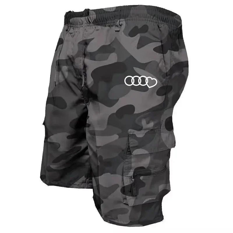 Nuovi pantaloncini cargo da uomo 2024, pantaloncini con multitasche, comodi, alla moda, casual, estivi, per attività all'aperto, abbigliamento sportivo mimetico.