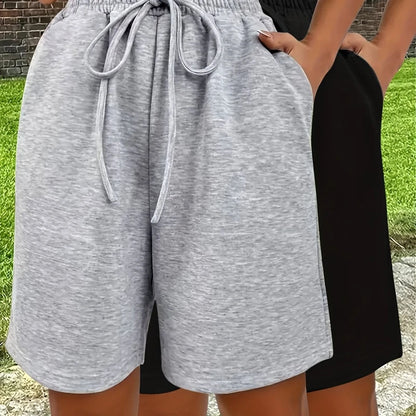 Pantaloncini American Retro, larghi, casual, a gamba larga, stile sportivo, da donna, estivi, nuovi, streetwear da uomo e da donna
