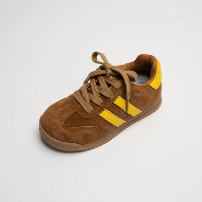 Nuove scarpe casual per bambini primavera autunno, maschietti e femminucce, scarpe di qualità in vera pelle di maiale, scarpe morbide per camminare.