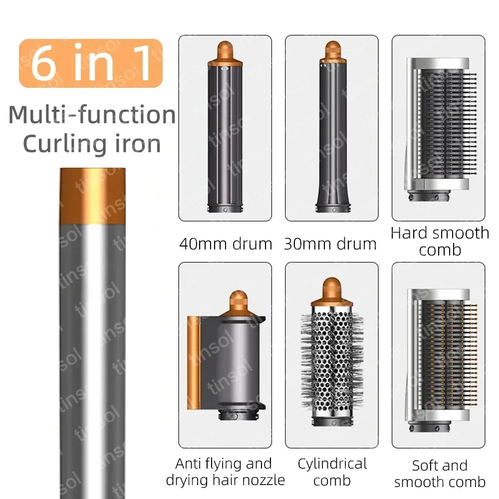 7-in-1 hair dryer set multi-function curling iron hair straightener hot air comb styling set for home salon-like effect