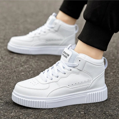 YRZL Scarpe casual da uomo Sneakers in pelle PU traspirante Scarpe bianche comode da passeggio Sport Zapatillas Hombre Fashion Flat