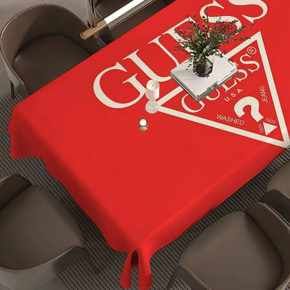 G-Guess-s-y Logo Table Cloth Rectangular Stain Tablecloth Oilcloth Mantel Mesa Impermeable Tablecloth Decoration