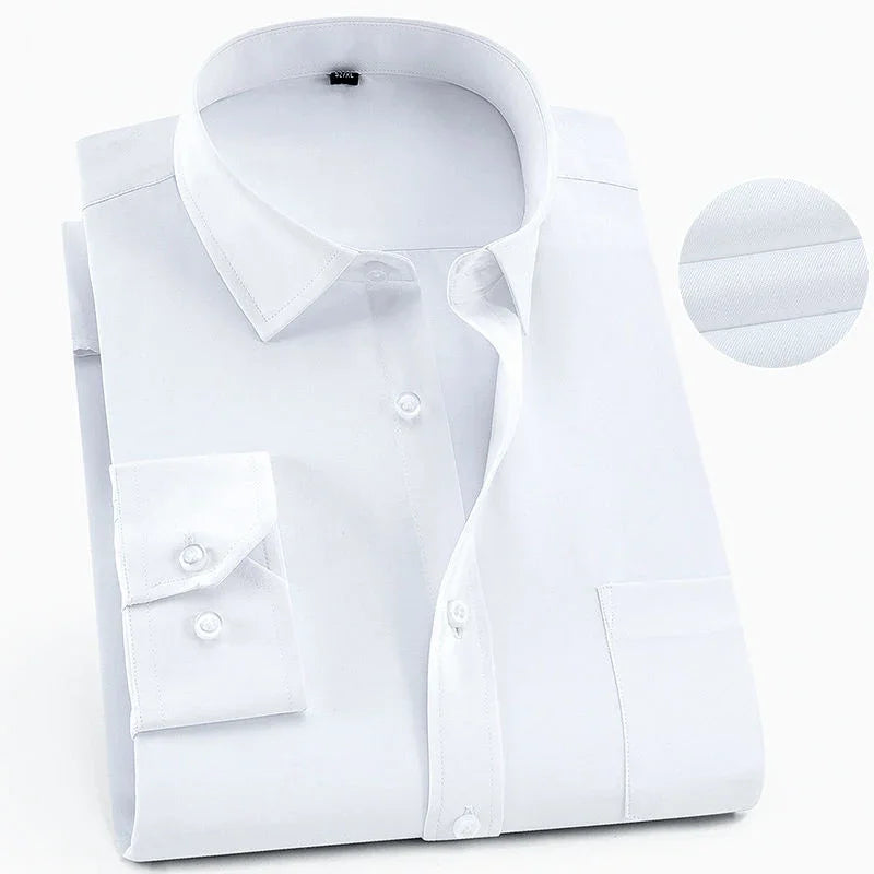 Camicia stampata da uomo, casual, a maniche lunghe, slim fit, da uomo, per lavoro, sociale, abbigliamento di marca, morbida e confortevole KOACUS
