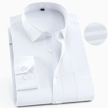Camicia stampata da uomo, casual, a maniche lunghe, slim fit, da uomo, per lavoro, sociale, abbigliamento di marca, morbida e confortevole KOACUS