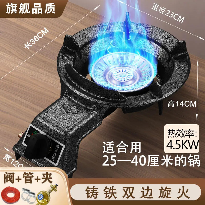 Cucina domestica Energia Fierce Stufa Ristorante commerciale Risparmio energetico Stufa a gas Alta temperatura Stufa singola