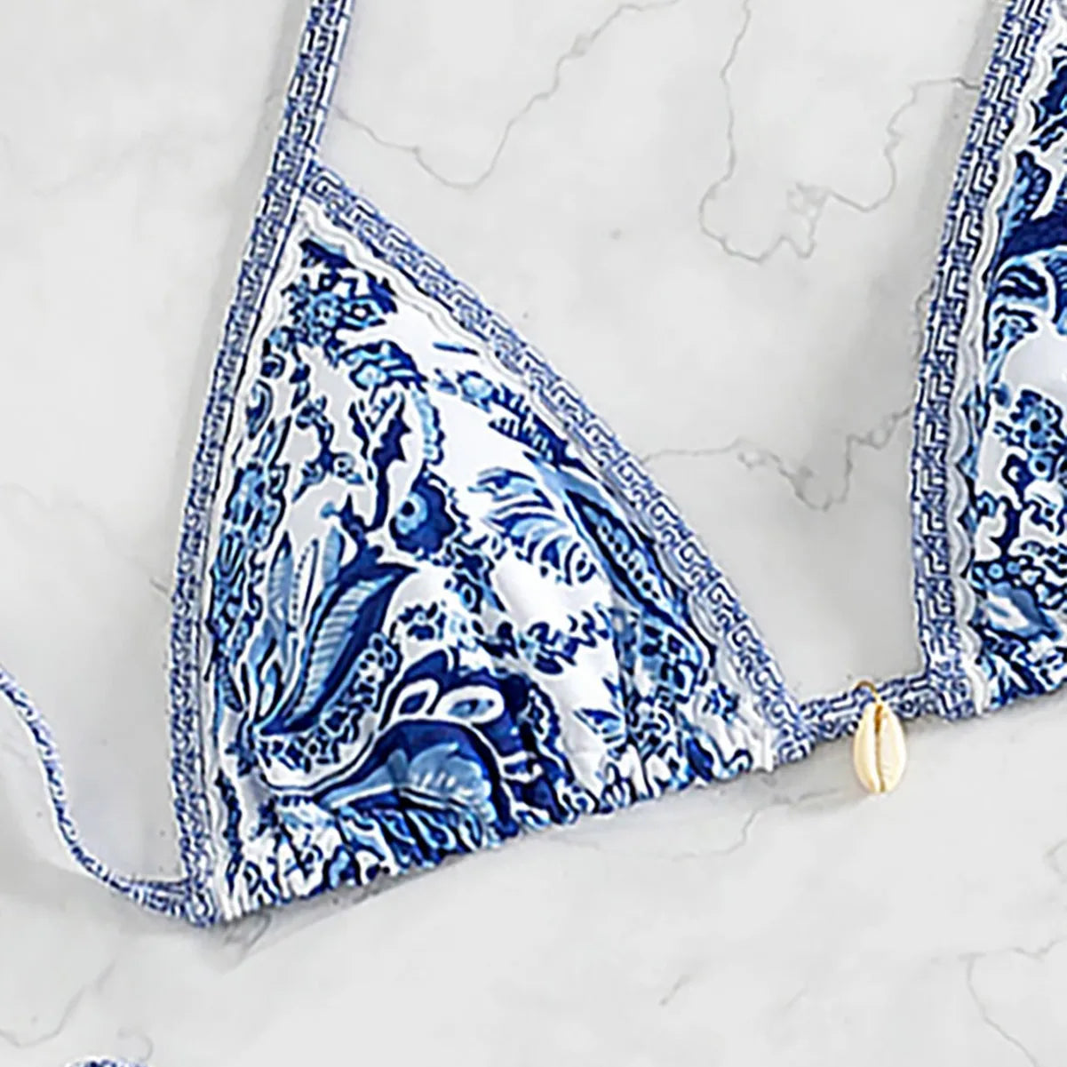 "2025 New Triangle Bikini Set - Floral Print Push Up Swimsuit & Brazilian Bottoms"
