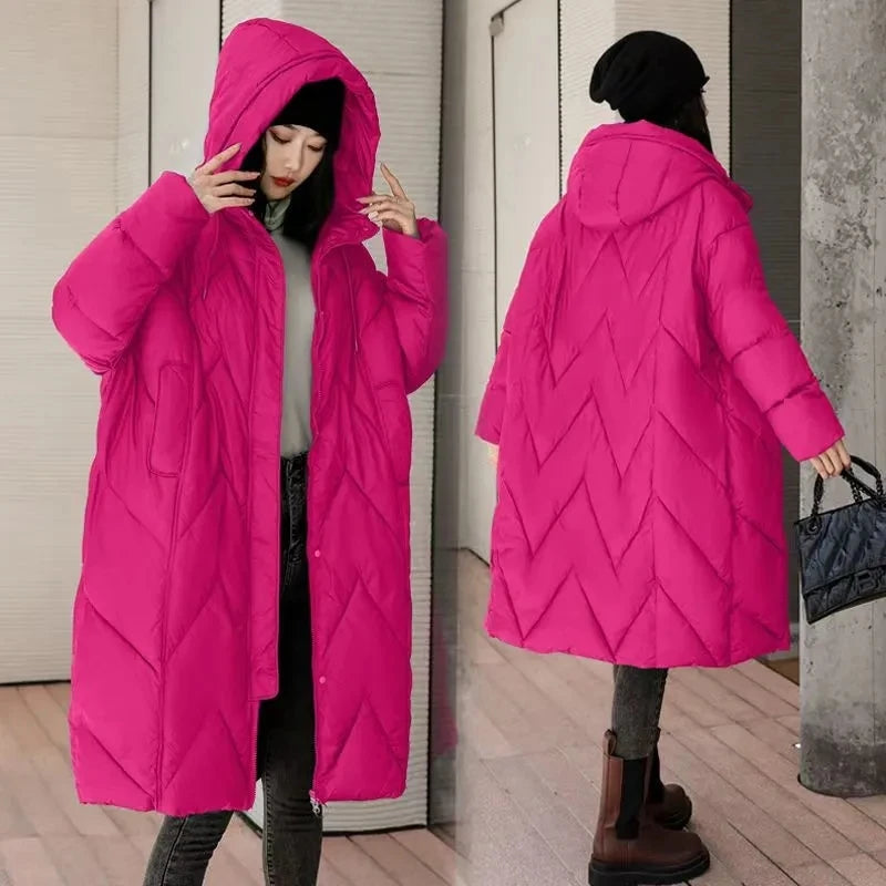 2025 Chinese-style Retro Ladies Cotton Padded Outerwear Temperament Korean Version Thick Women's Winter Parkas Jacket