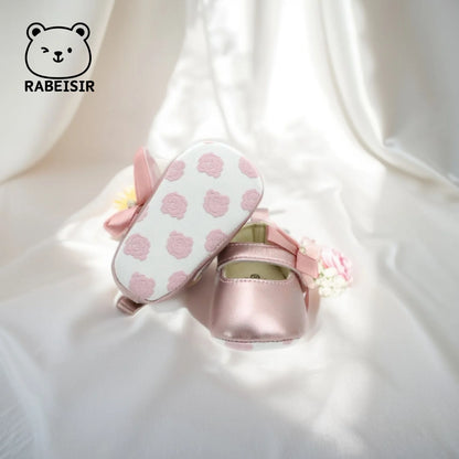 Scarpe da principessa per bambina 0-18 mesi, scarpe per i primi passi con suola morbida, scarpe singole alla moda e versatili.