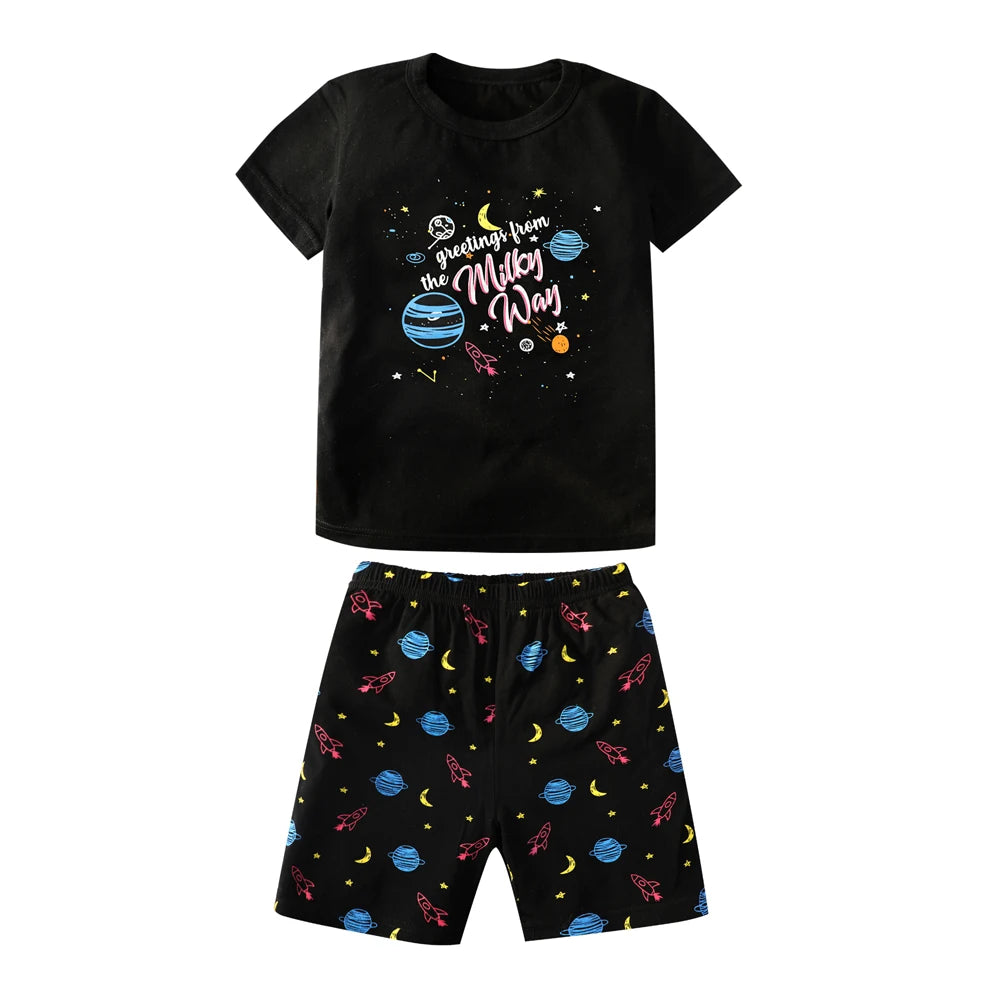 Pigiami per bambini, set di pigiami per bambini, abbigliamento da casa per bambini, pigiami per neonati, abbigliamento per la casa per bambine, set di vestiti per bambini, pigiami per ragazzi