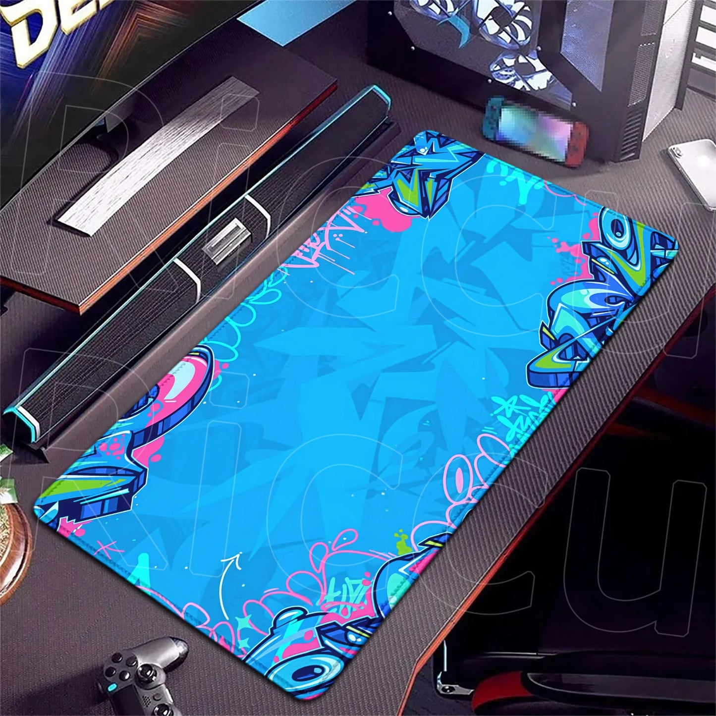 HD 400x900mm Street Graffiti Art Gaming Mouse Pad Table Pad Mousepad XXL Computer expand Rubber accessories Keyboard Desk mat