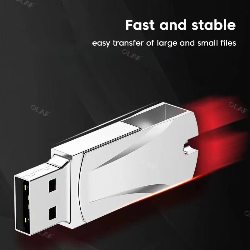 Chiavetta USB 3.0 da 512 GB 1 TB 2 TB ad alta velocità, chiavetta USB impermeabile, memory stick, chiavetta USB, regalo, disco U da 256 GB
