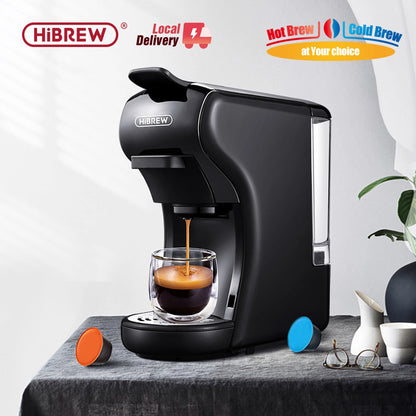Macchina per caffè HiBREW 19 bar 4 in 1 calda e fredda capsule multiple espresso Cafetera Pod Coffee Maker Dolce Milk Nexpresso Powder H1A